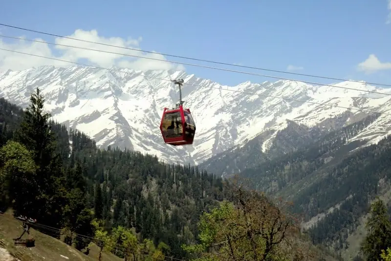 Gondola Ride in Solang Valley near Dashaur Heights, Manali